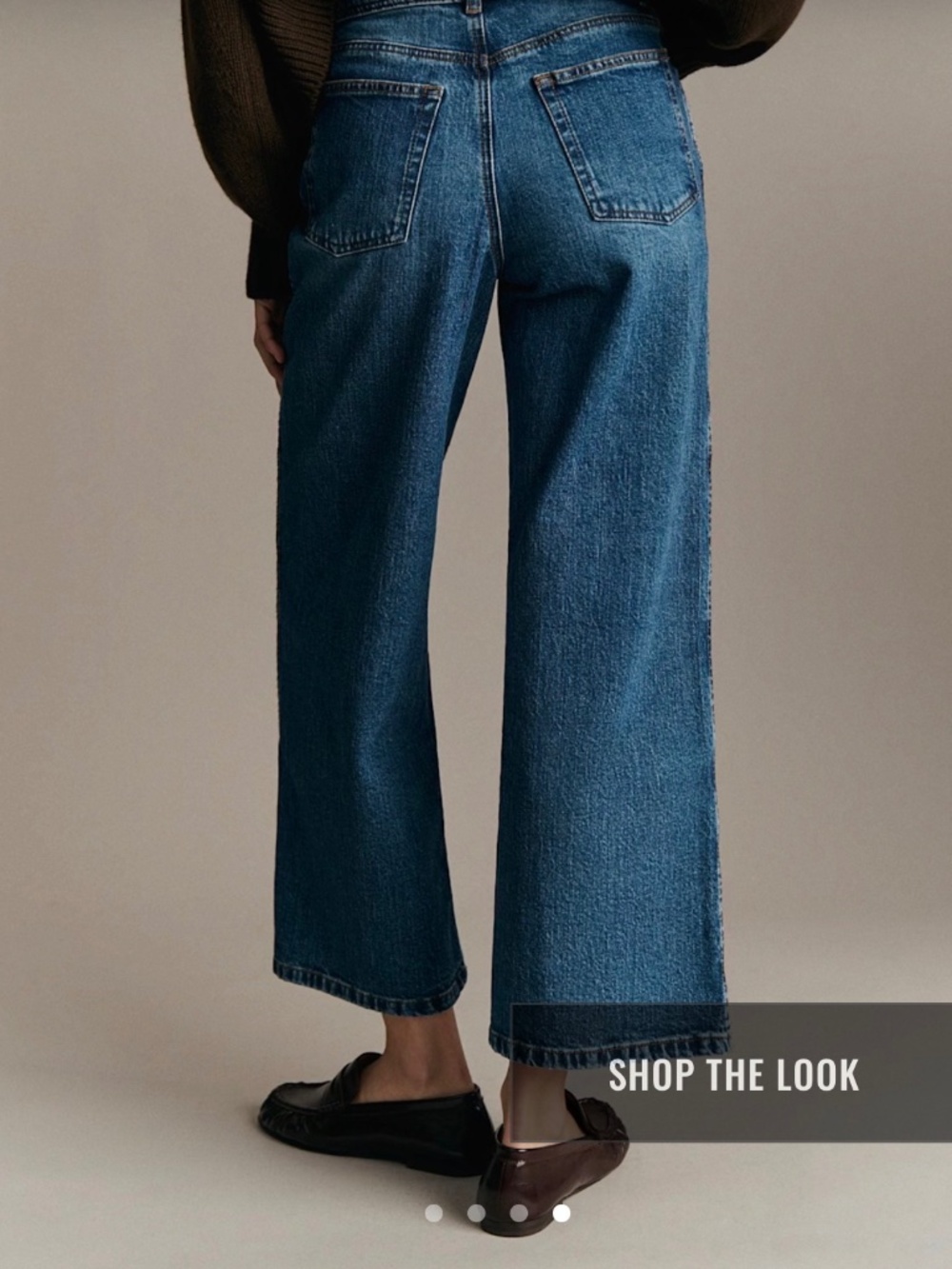 Sezane Le Crop Denim Blue - Size 6